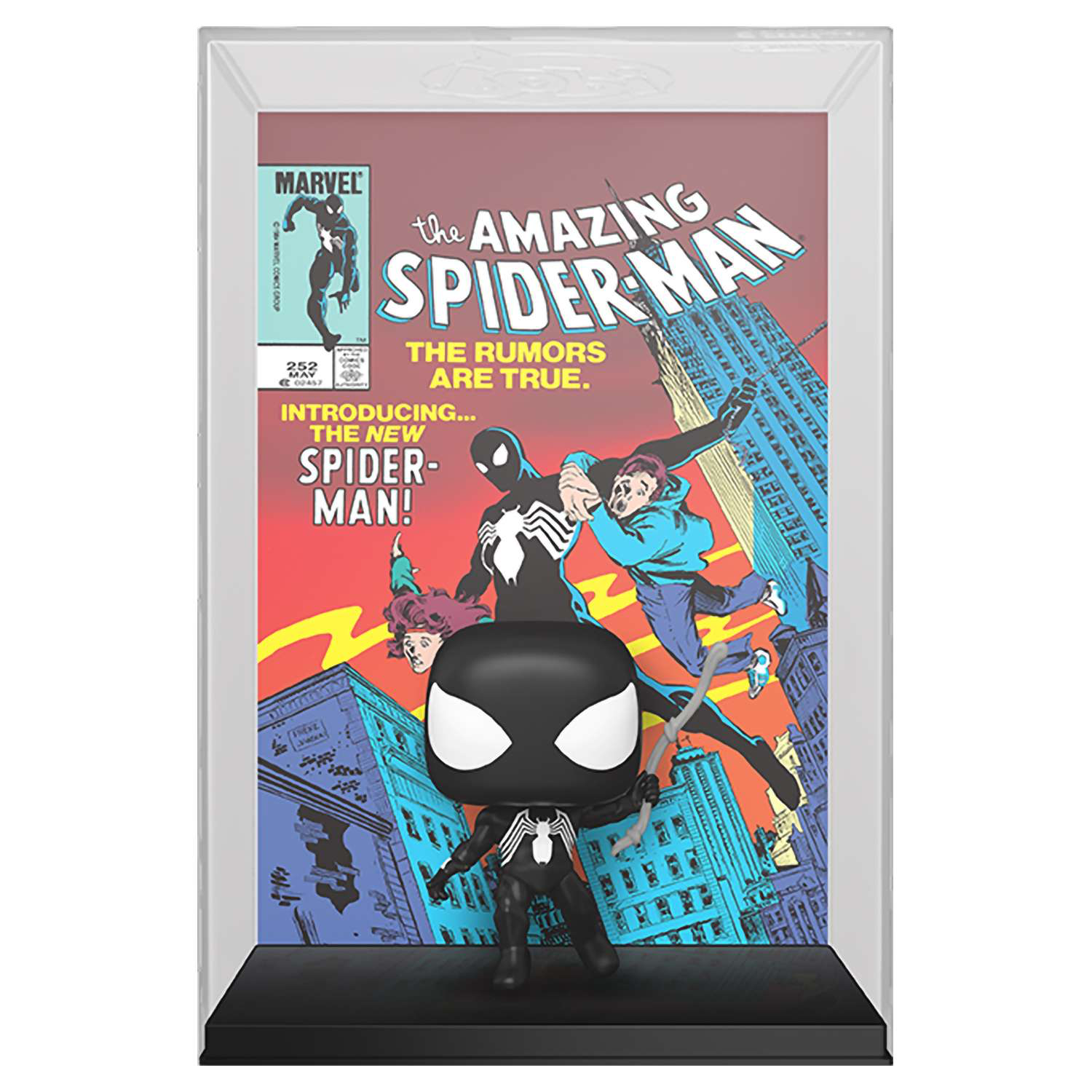 Funko POP Comic Covers Marvel Amazing Spider Man 252 Spider Man Black Suit 40 72503 KRISTIANLAND